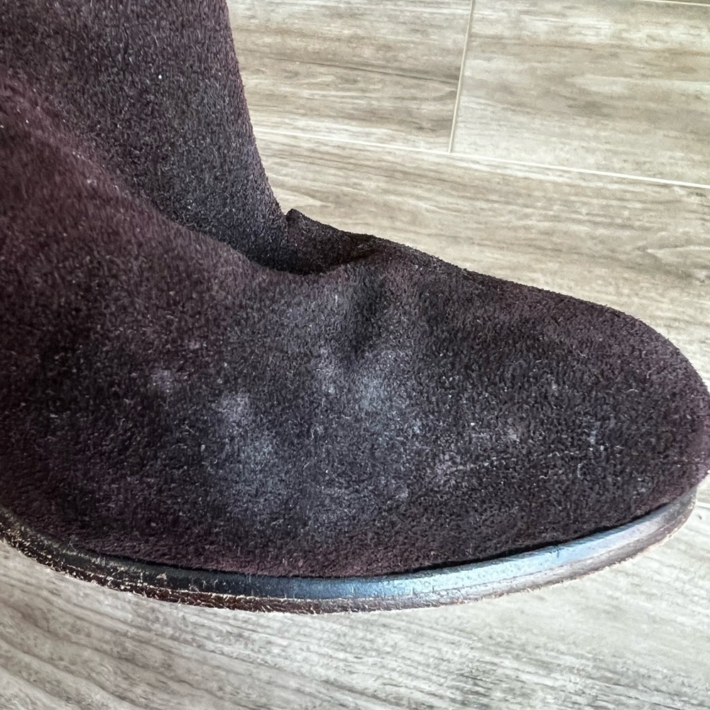 Rag & Bone Newbury rich brown suede bootie size 36=6 in fair condition - Picture 5 of 16
